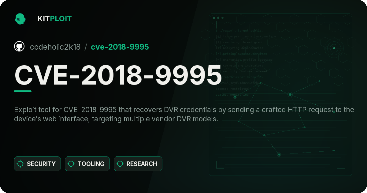 CVE-2018-9995 preview