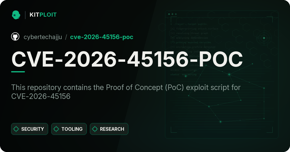 CVE-2026-45156-POC preview