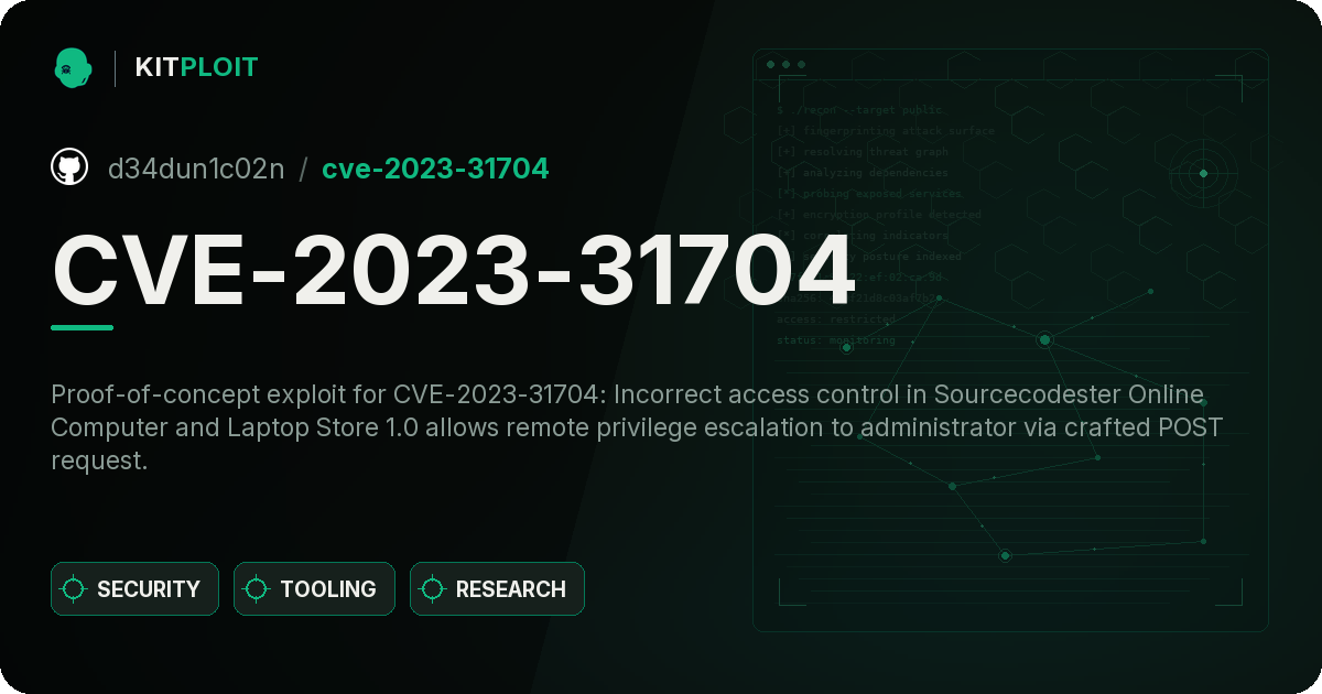 CVE-2023-31704 preview