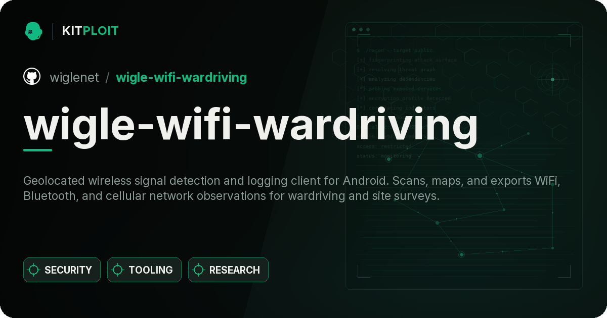 wigle-wifi-wardriving preview