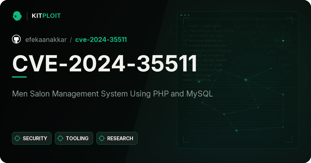 CVE-2024-35511 preview