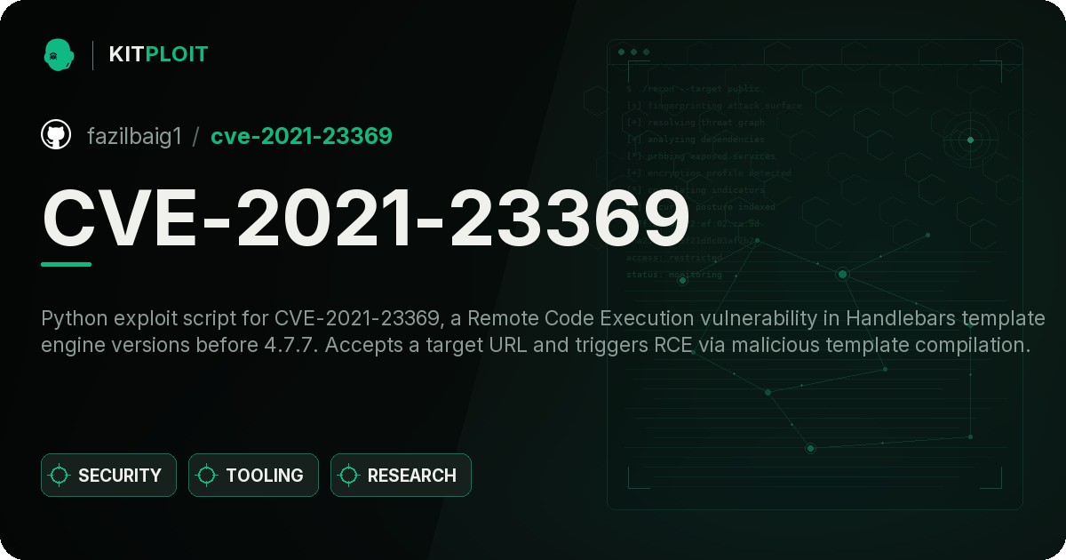 CVE-2021-23369 preview