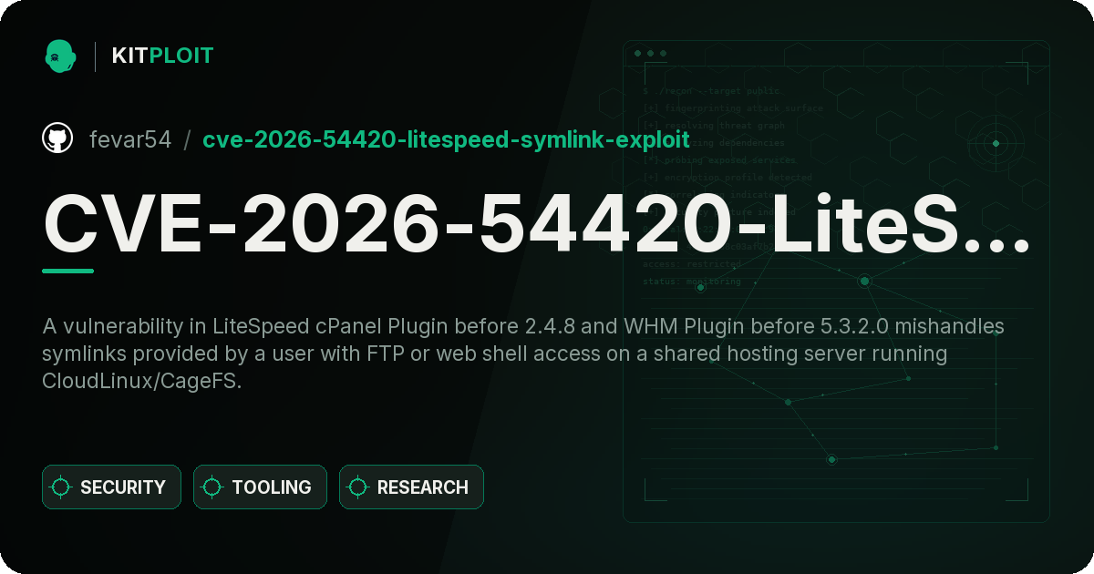 CVE-2026-54420-LiteSpeed-Symlink-Exploit preview