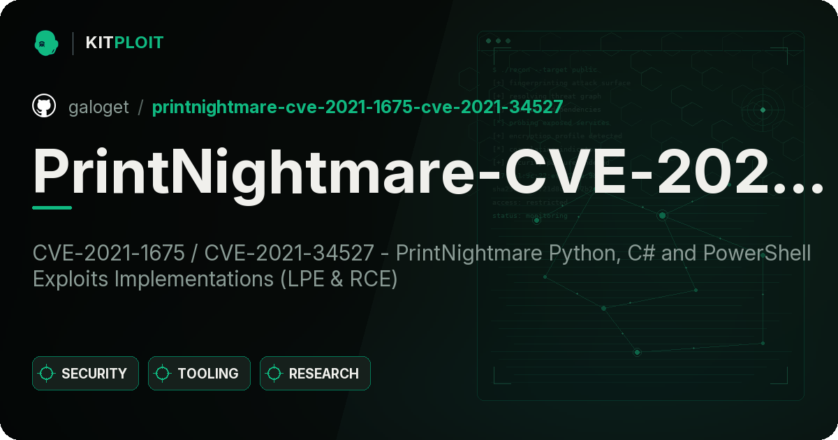 PrintNightmare-CVE-2021-1675-CVE-2021-34527 preview