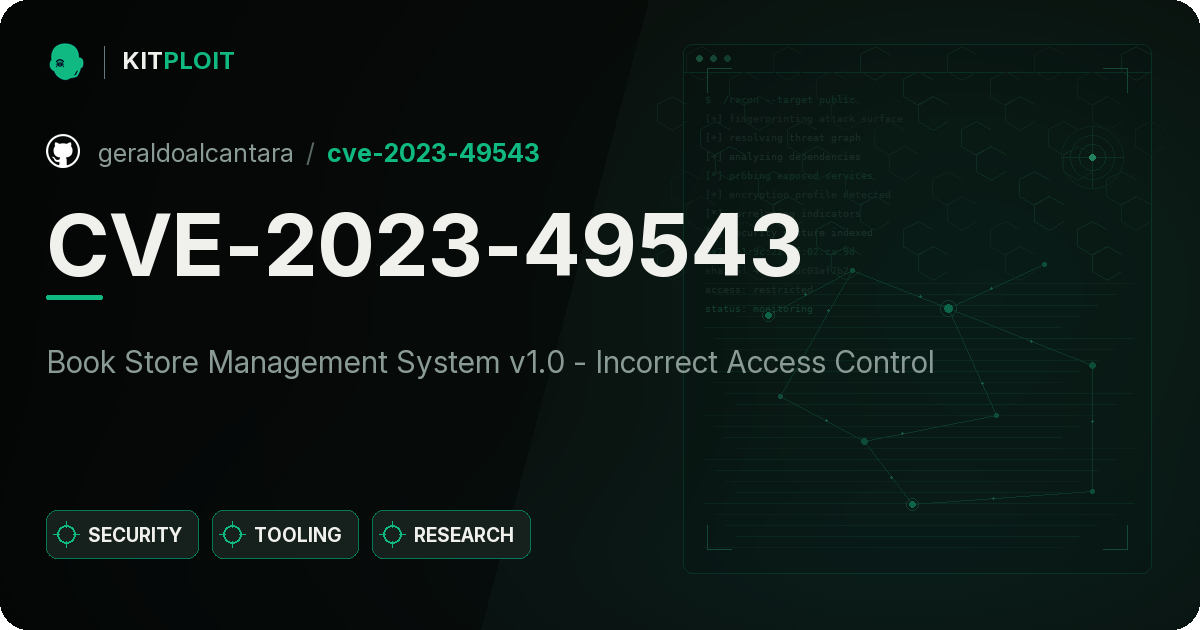 CVE-2023-49543 preview