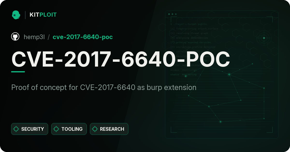 CVE-2017-6640-POC preview