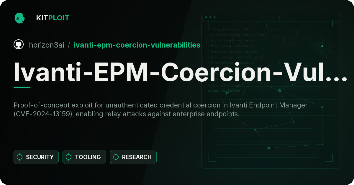 Ivanti-EPM-Coercion-Vulnerabilities preview