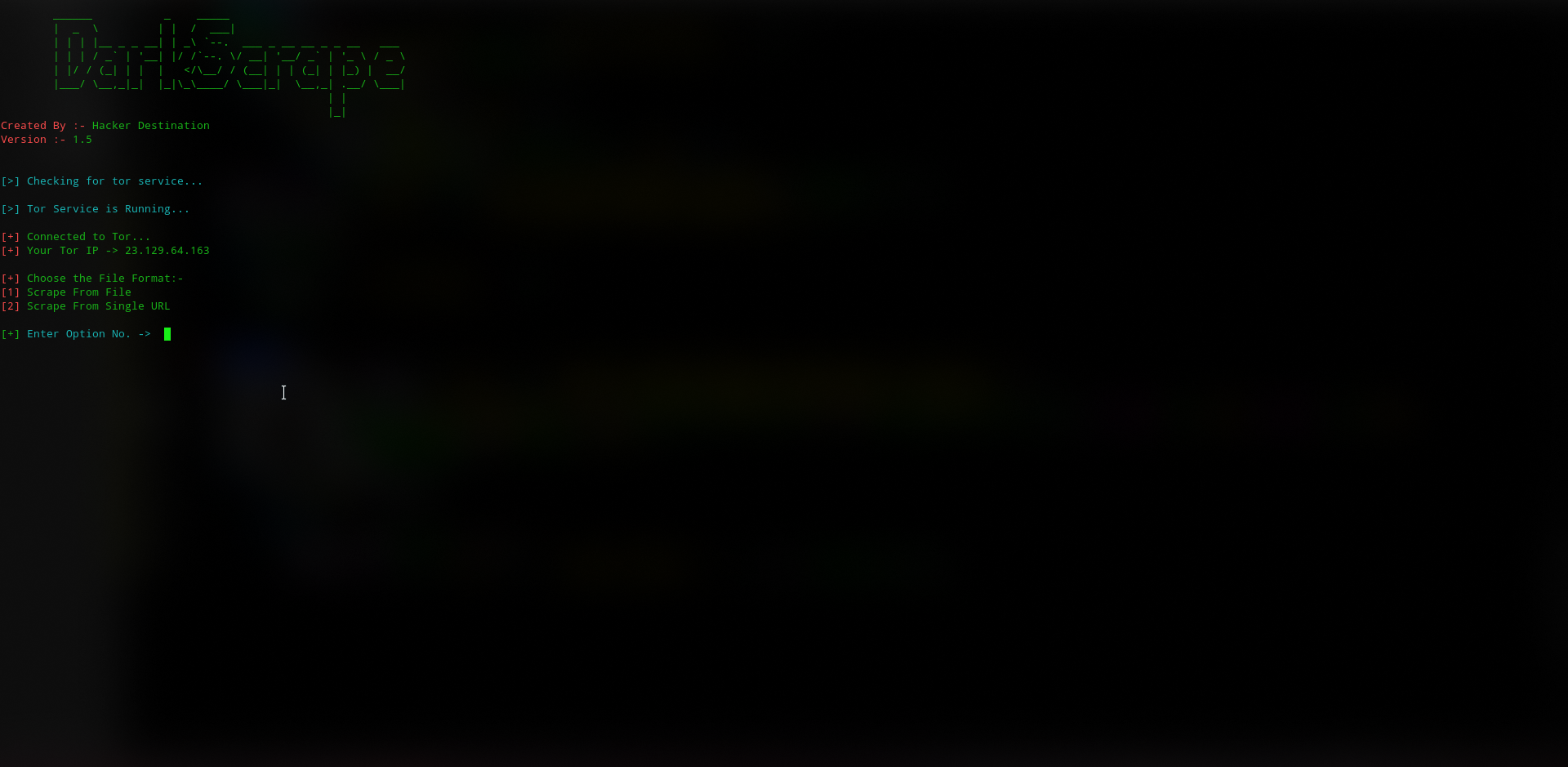 DarkScrape preview