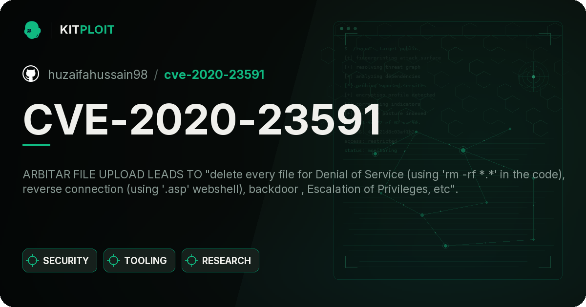 CVE-2020-23591 preview