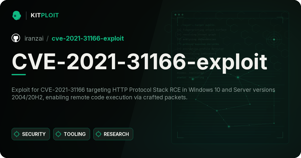 CVE-2021-31166-exploit preview