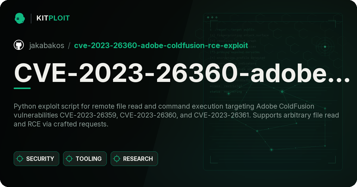 CVE-2023-26360-adobe-coldfusion-rce-exploit preview