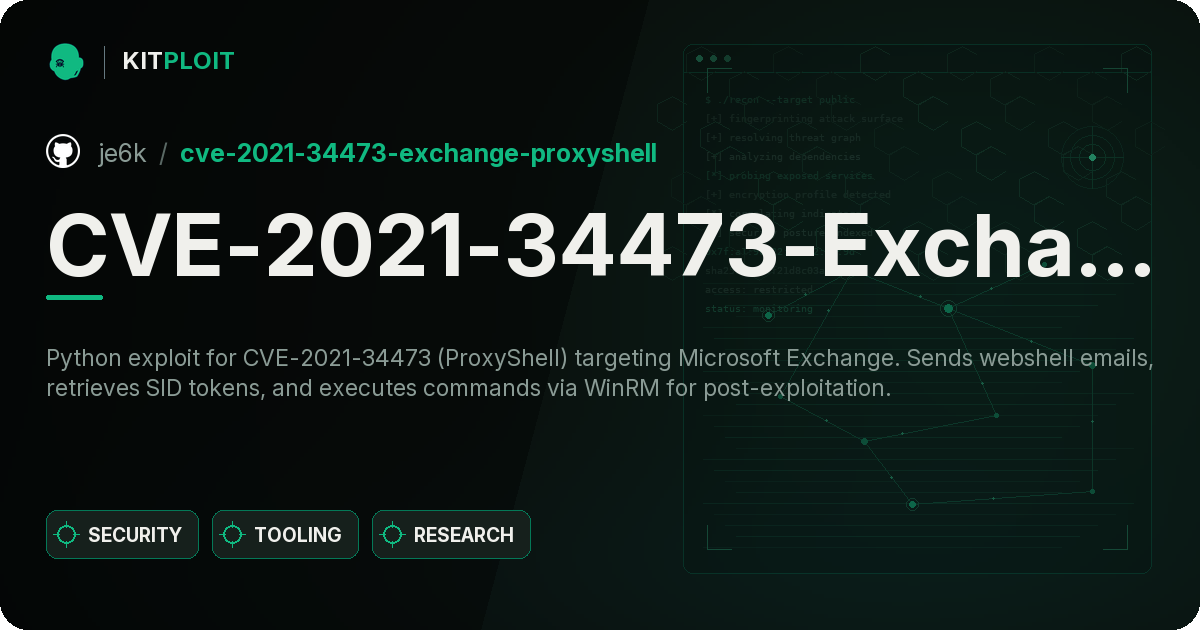 CVE-2021-34473-Exchange-ProxyShell preview