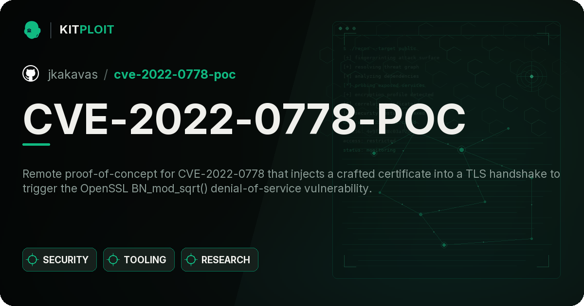 CVE-2022-0778-POC preview