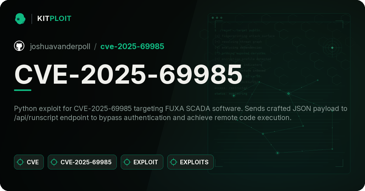 CVE-2025-69985 preview