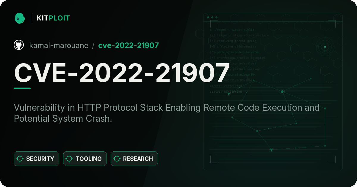 CVE-2022-21907 preview