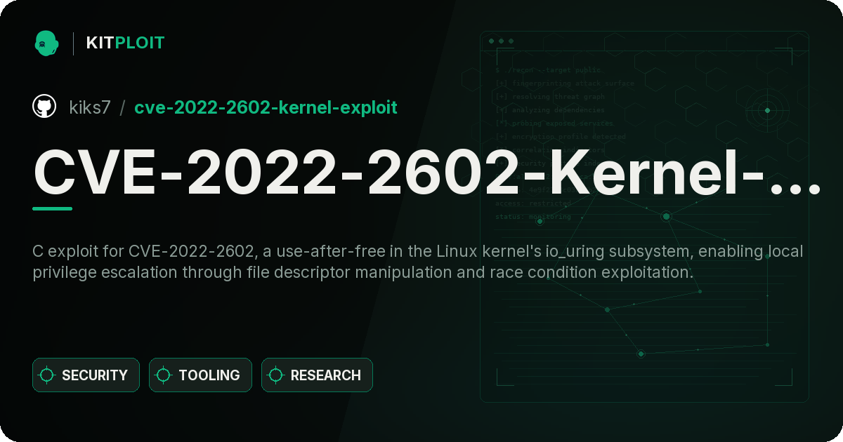 CVE-2022-2602-Kernel-Exploit preview