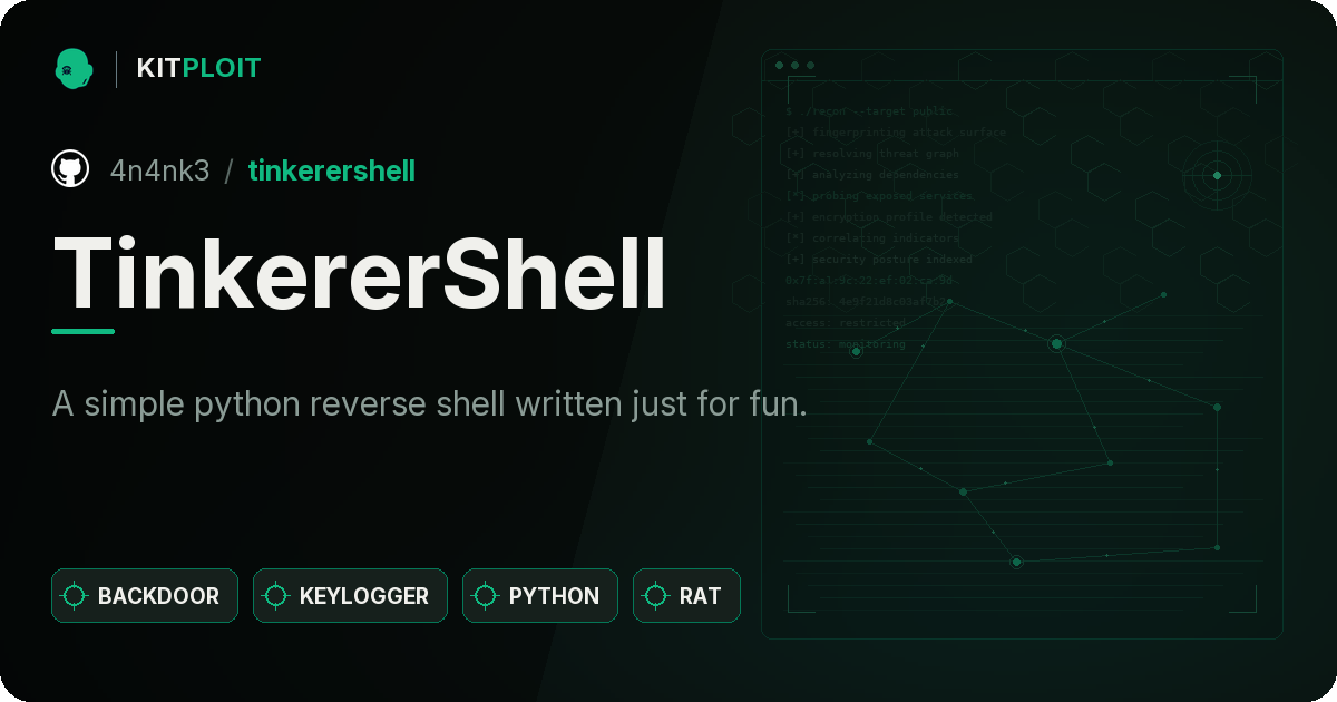 TinkererShell preview