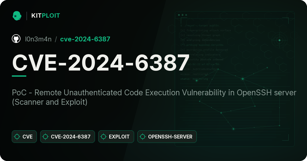 CVE-2024-6387 preview