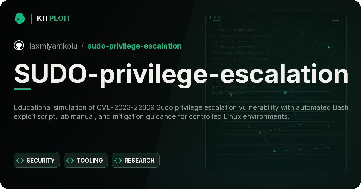 SUDO-privilege-escalation preview