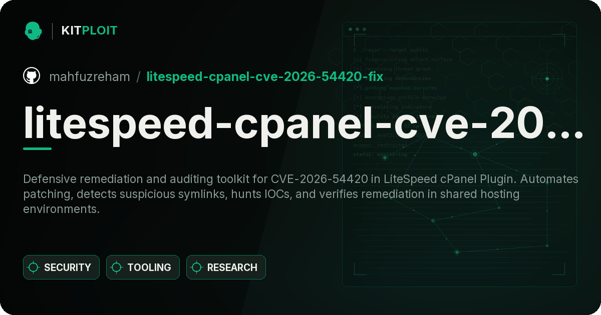litespeed-cpanel-cve-2026-54420-fix preview