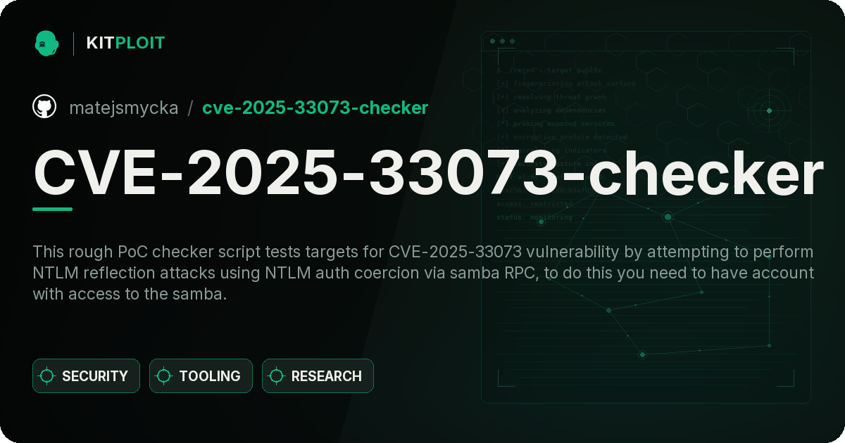 CVE-2025-33073-checker preview