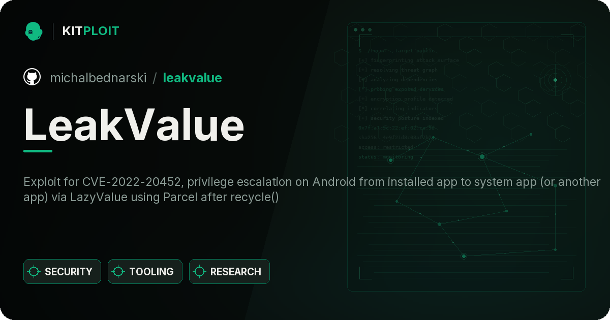 LeakValue preview
