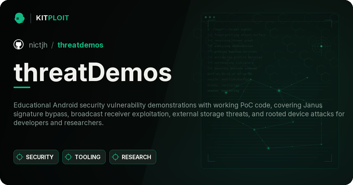threatDemos preview