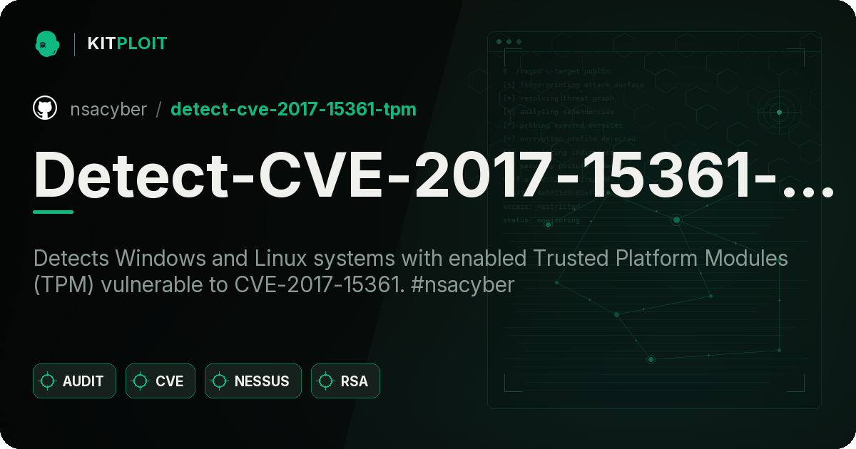 Detect-CVE-2017-15361-TPM preview