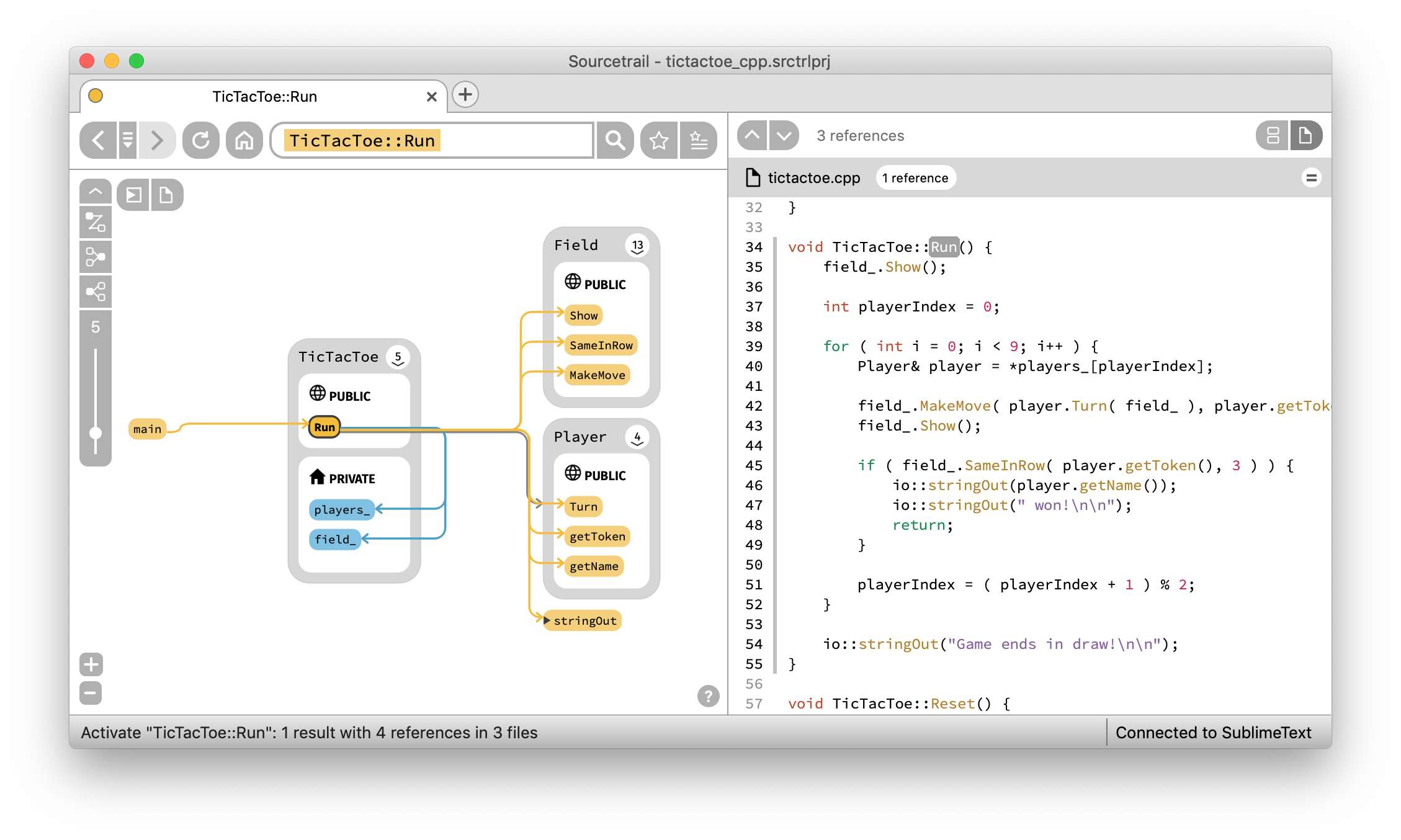 Sourcetrail preview