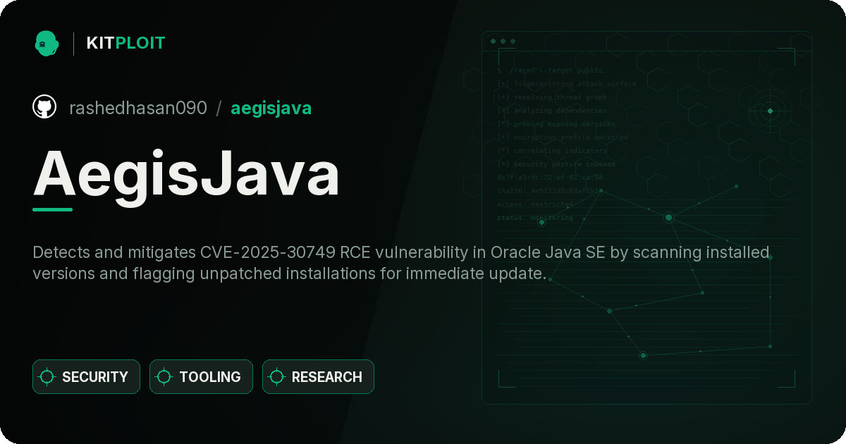 AegisJava preview