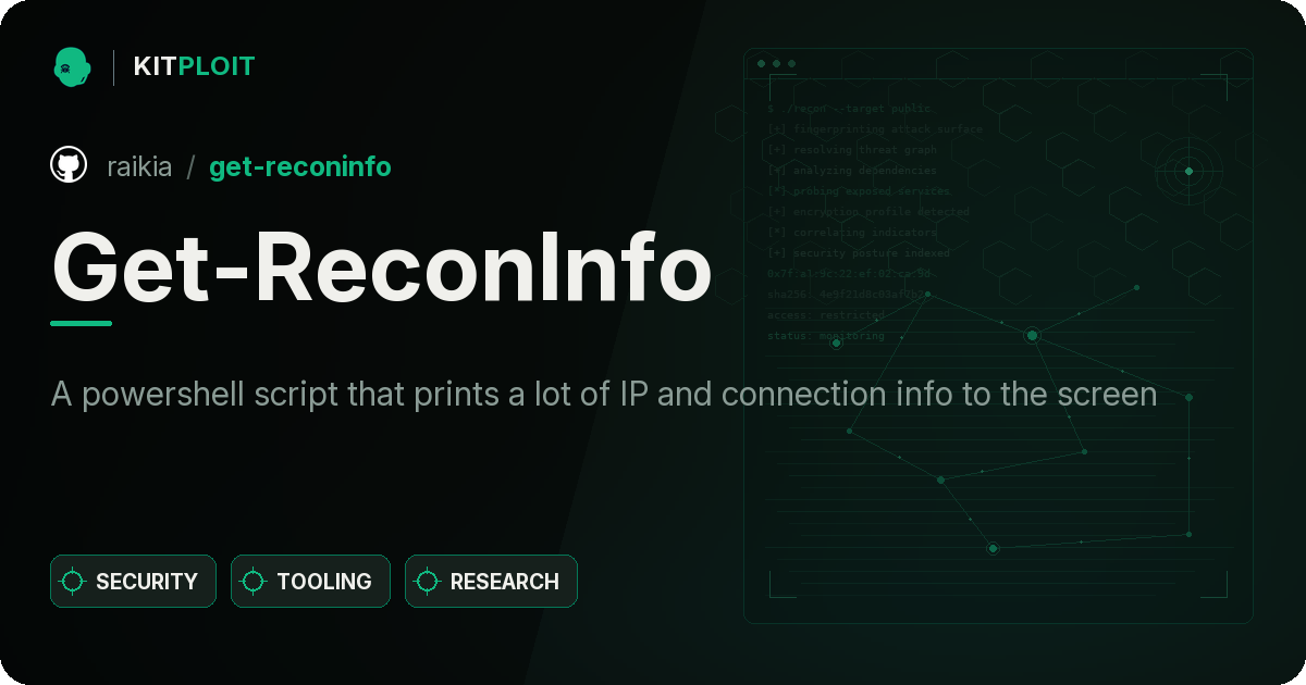 Get-ReconInfo preview