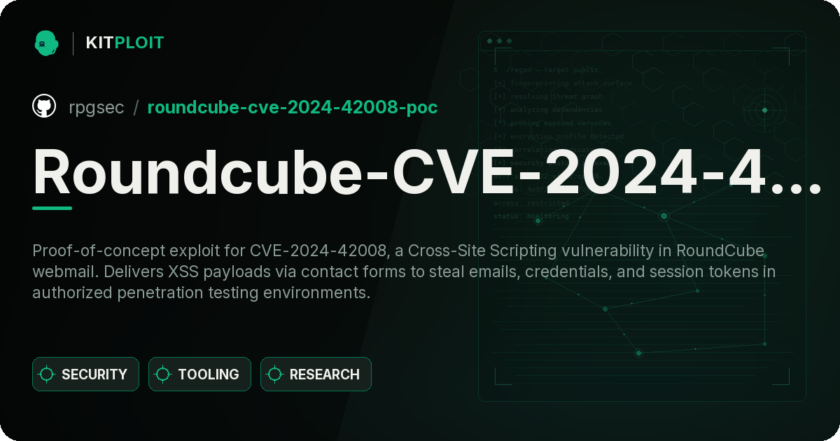 Roundcube-CVE-2024-42008-POC preview