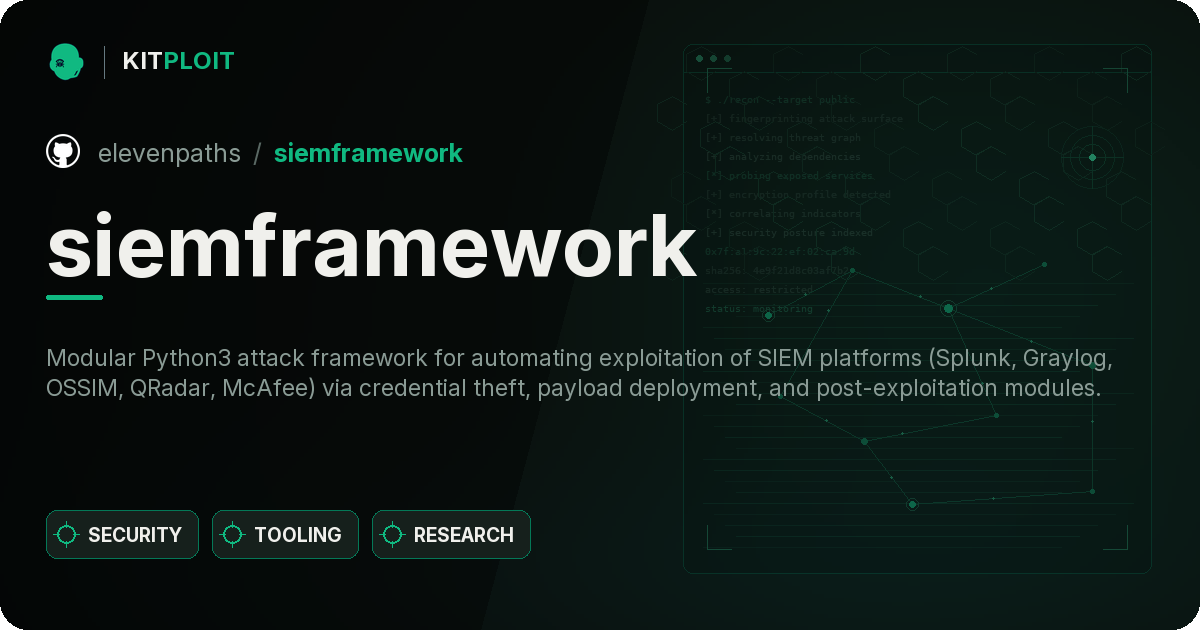 siemframework preview