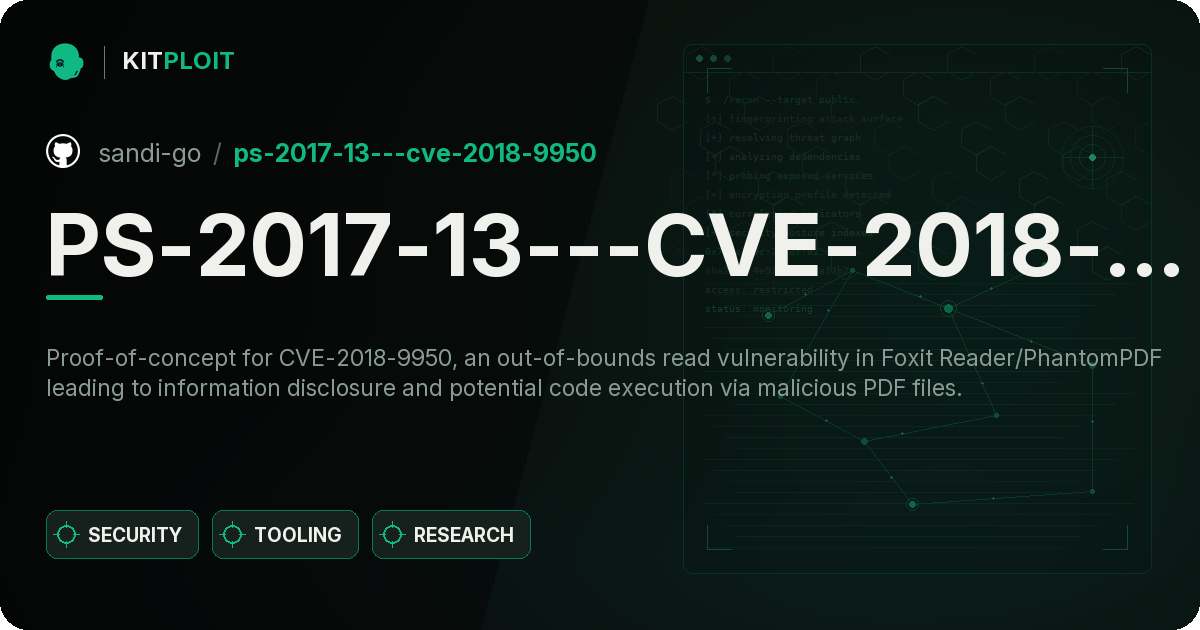 PS-2017-13---CVE-2018-9950 preview