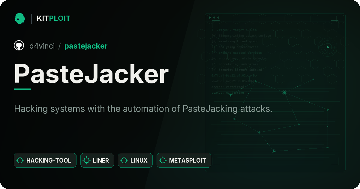 PasteJacker preview