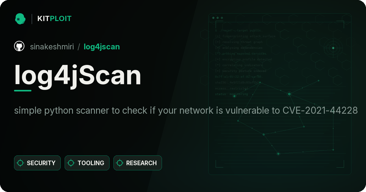 log4jScan preview