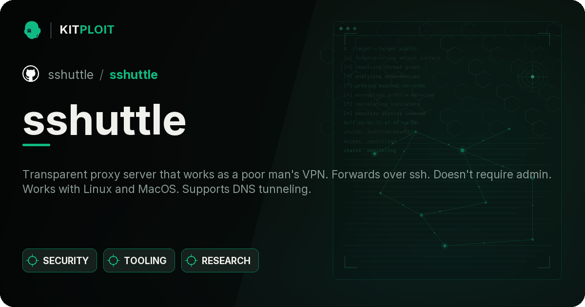 sshuttle preview