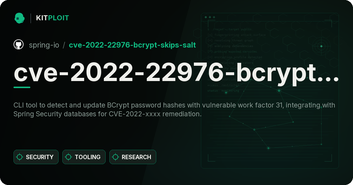 cve-2022-22976-bcrypt-skips-salt preview
