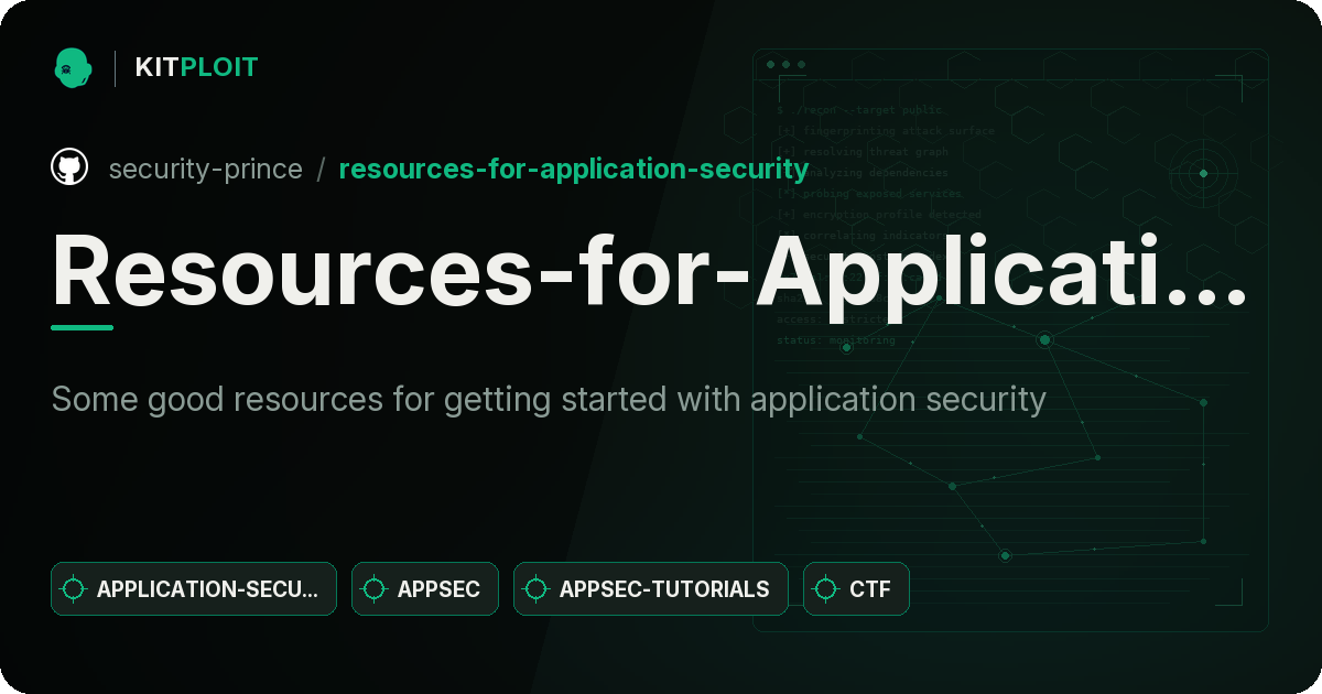Resources-for-Application-Security preview