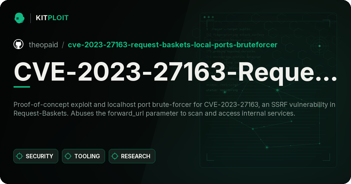 CVE-2023-27163-Request-Baskets-Local-Ports-Bruteforcer preview