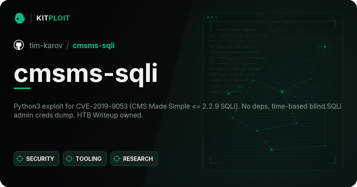 cmsms-sqli preview