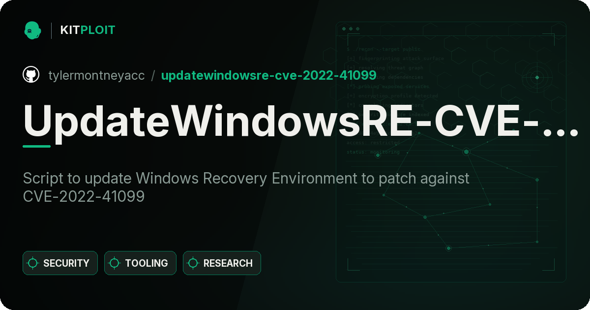 UpdateWindowsRE-CVE-2022-41099 preview