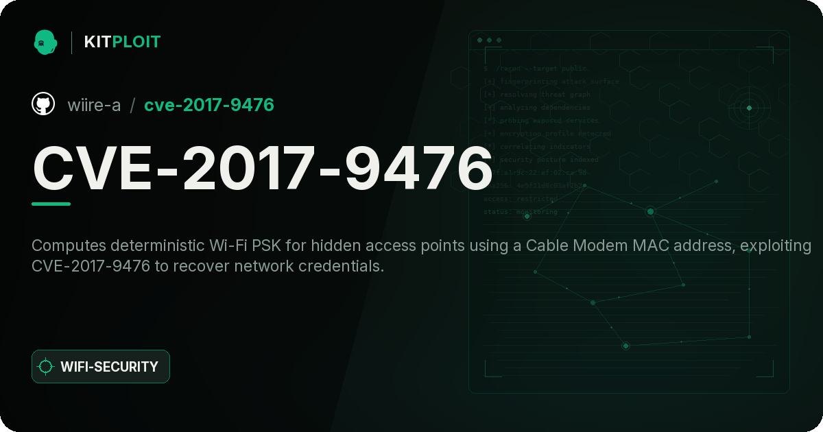 CVE-2017-9476 preview