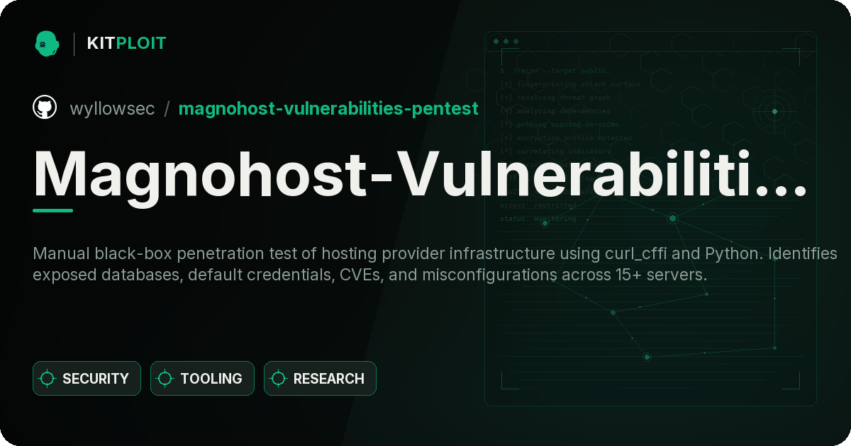 Magnohost-Vulnerabilities-pentest preview
