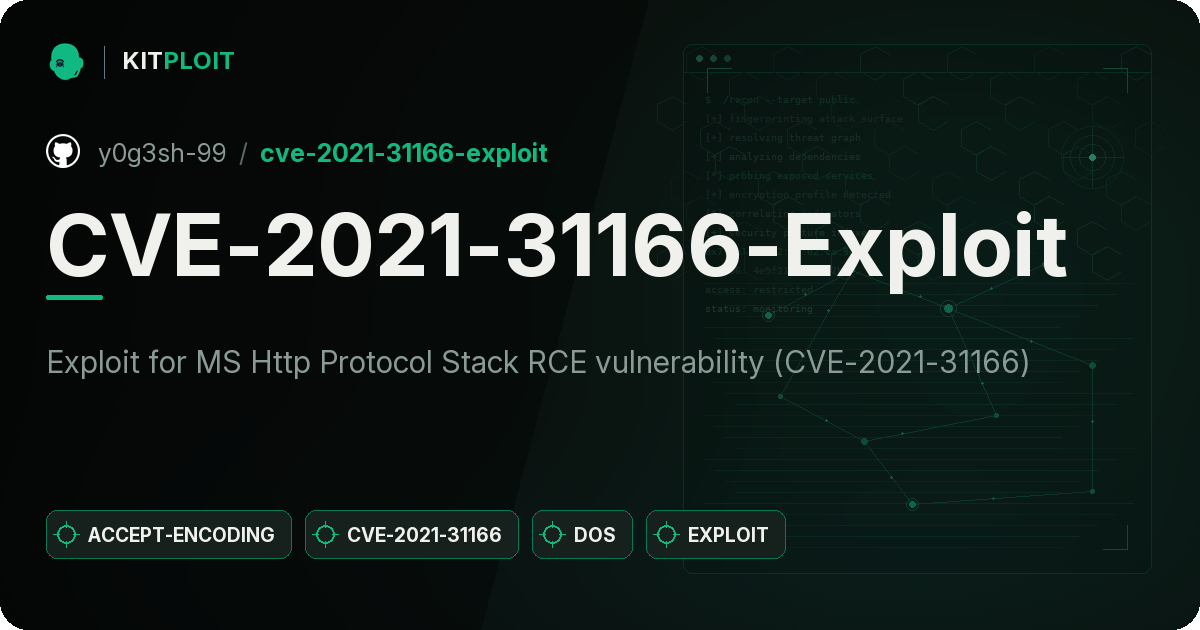 CVE-2021-31166-Exploit preview