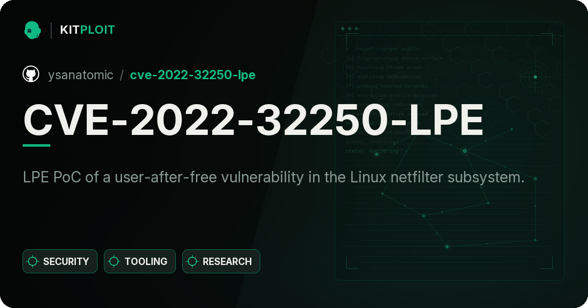CVE-2022-32250-LPE preview