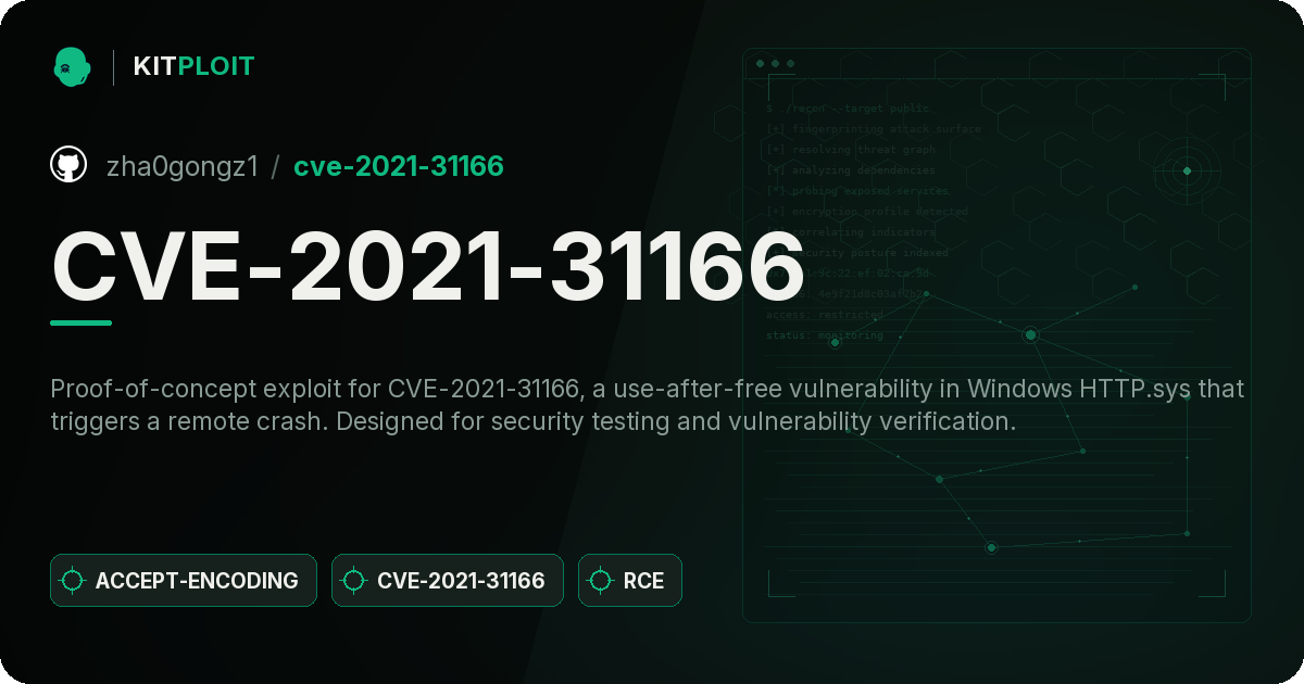 CVE-2021-31166 preview