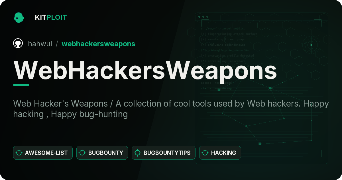 WebHackersWeapons preview