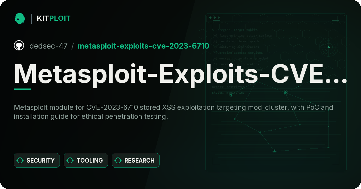 Metasploit-Exploits-CVE-2023-6710 preview