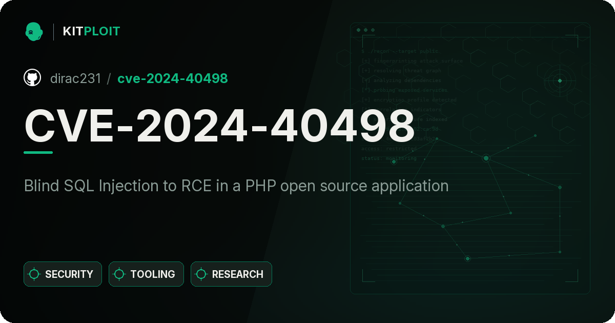 CVE-2024-40498 preview
